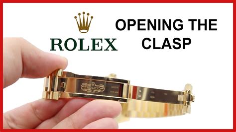 comment ouvrir un bracelet rolex|how to open rolex band.